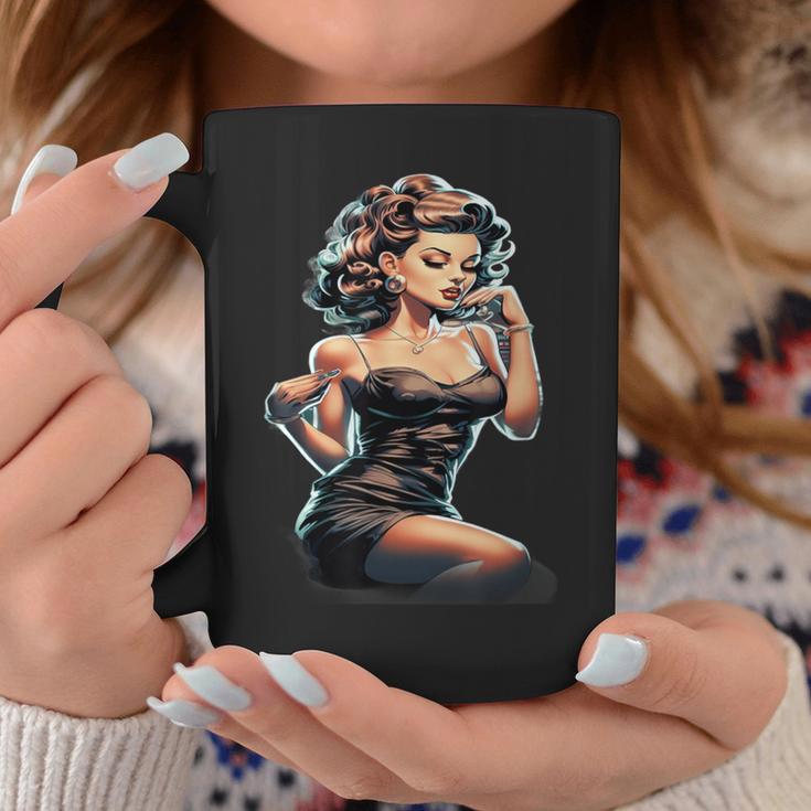 Pinup Girl ジュークボックス レコード音楽プレーヤー ヴィンテージ コーヒーマグ 面白い贈り物