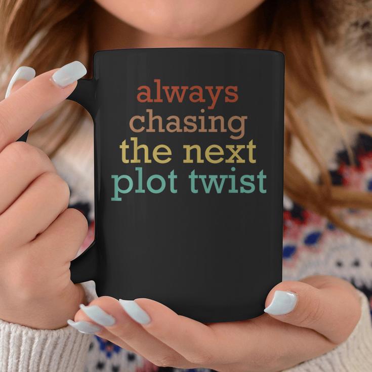 Plot Twists Mystery Book Lover Reading Literary Bookish Graphic Print Coffee Mug Unique Gifts