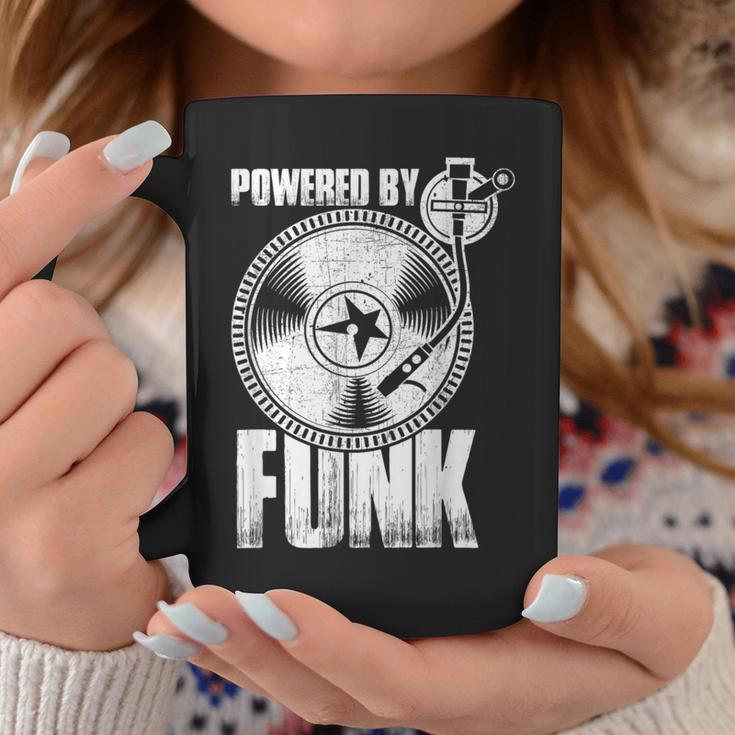 Powered By Funk Music 70年代 & 80年代 ビニール コーヒーマグ 面白い贈り物