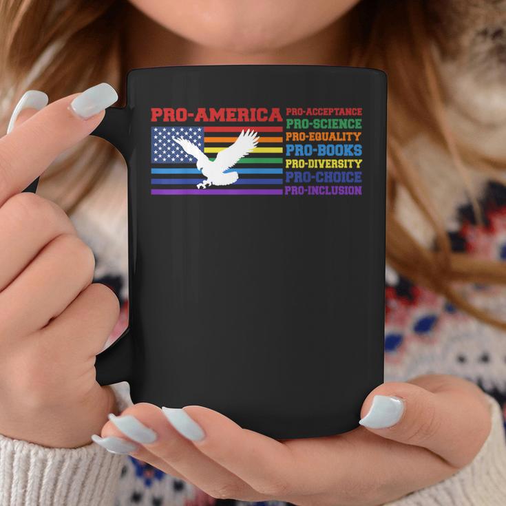 Pro America Pro Acceptance Pro Science Pro Equality Pro Book Graphic Print Coffee Mug Unique Gifts
