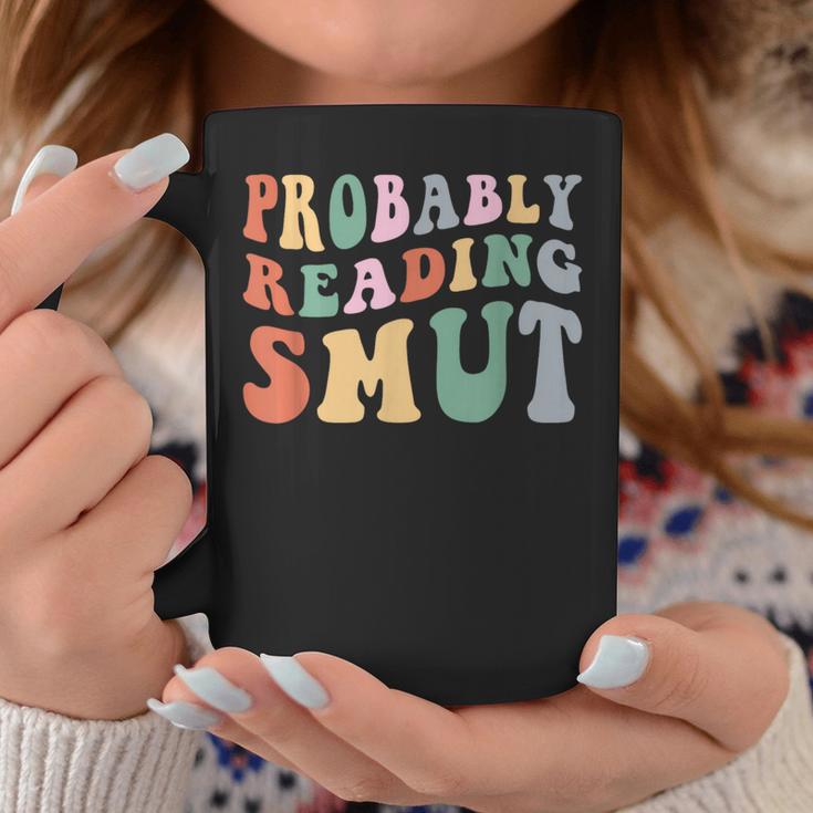 Probably Reading Smut Retro Spicy Romance Books Smut Reader Graphic Print Coffee Mug Unique Gifts