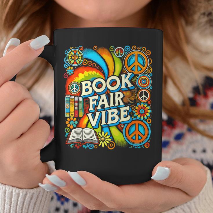 Psychedelic Book Fair For Avid Readers Bookaholic Librarian Graphic Print Coffee Mug Unique Gifts