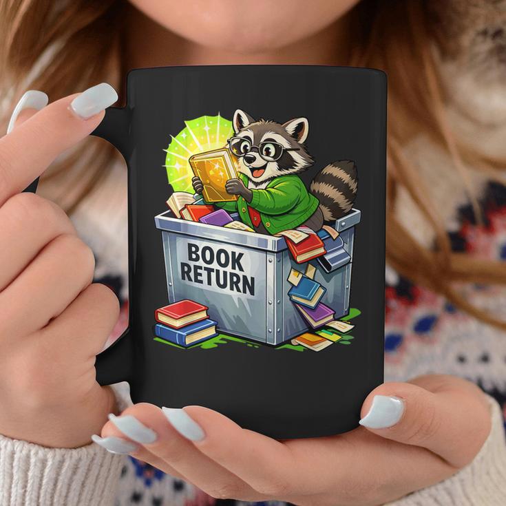 Raccoon At Library Book Return Librarian And Reader Graphic Print Coffee Mug Unique Gifts Raccoon At Library Book Return Librarian And Reader Graphic Print Coffee Mug Unique Gifts