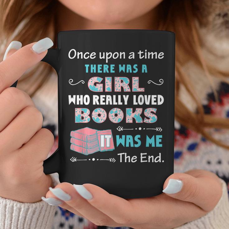 There Was A Girl Who Loved Books Book Lover Daughter Girls Graphic Print Coffee Mug Unique Gifts