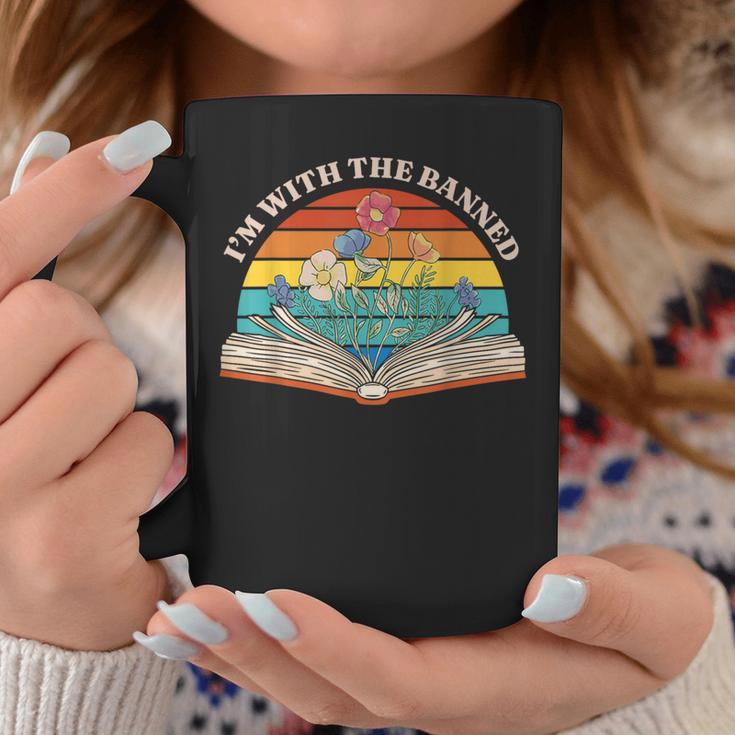 I Read Banned Books I'm With The Banned Graphic Print Coffee Mug Unique Gifts