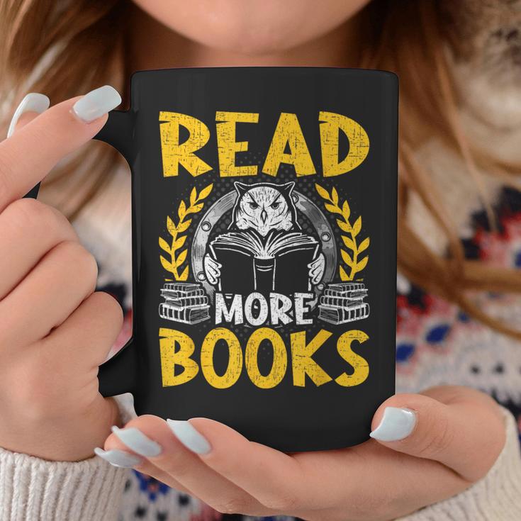 Read More Books Book Lovers Reading Graphic Print Coffee Mug Unique Gifts