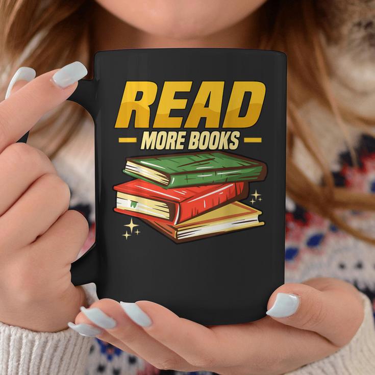 Read More Books Book Worm Library Nerds Librarian Graphic Print Coffee Mug Unique Gifts