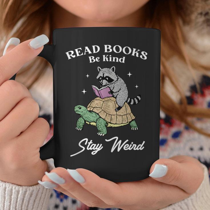 Read Books Be Kind Stay Weird Graphic Print Coffee Mug Unique Gifts
