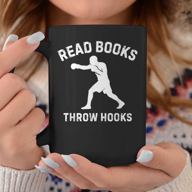 Read Books Throw Hooks Boxing Fighter Scholar Graphic Print Coffee Mug Unique Gifts