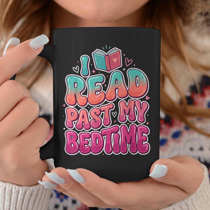 I Read Past My Bedtime Book Lover Bookworm Graphic Print Coffee Mug Unique Gifts
