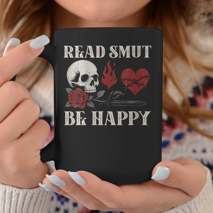 Read Smut Be Happy Dark Romance Merch Smutt Book Lover Women Graphic Print Coffee Mug Unique Gifts Read Smut Be Happy Dark Romance Merch Smutt Book Lover Women Graphic Print Coffee Mug Unique Gifts