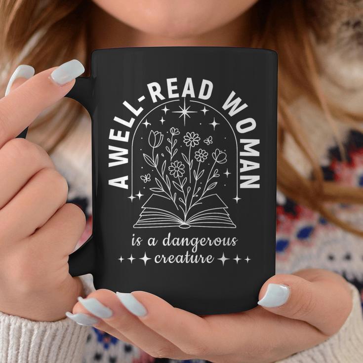 A Well Read Woman Book Lover Literary Quote Graphic Print Coffee Mug Unique Gifts