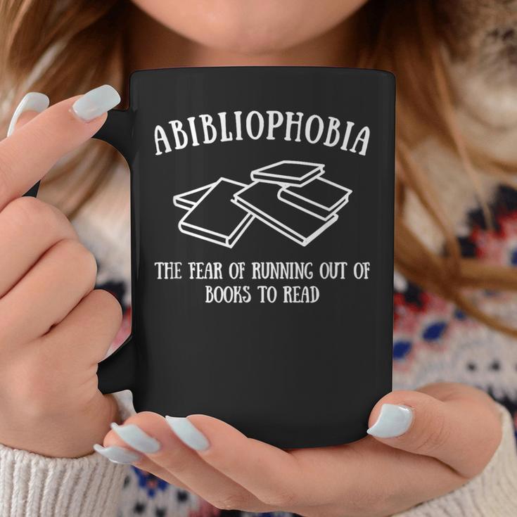 Reader Bibliophobia The Fear Of Running Out Of Books To Read Graphic Print Coffee Mug Unique Gifts