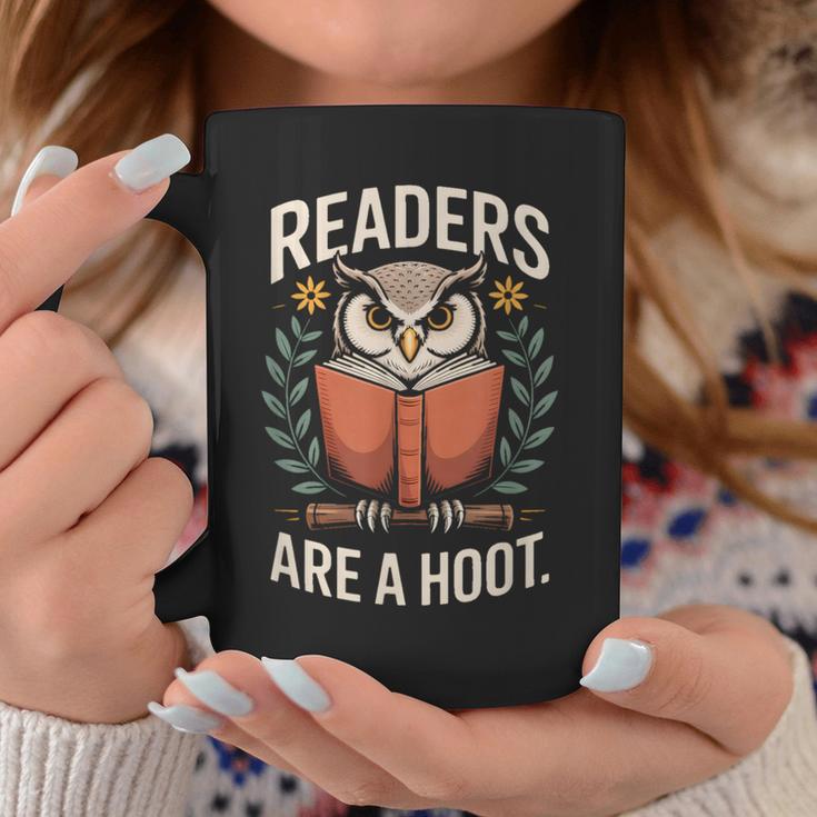 Readers Are A Hoot Owl Book Lovers Graphic Print Coffee Mug Unique Gifts