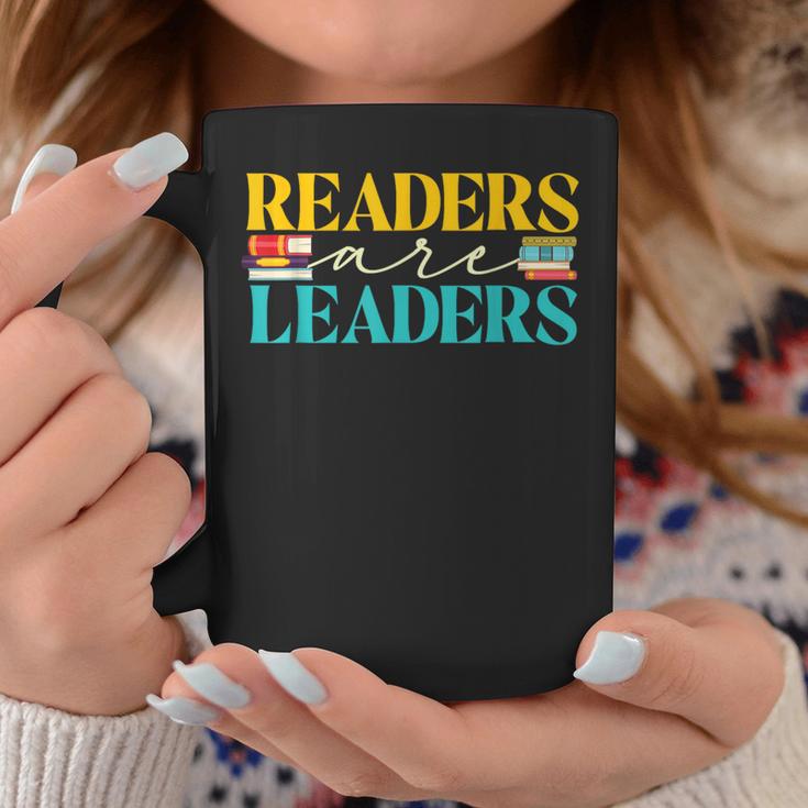 Readers Are Leaders Books Librarian Library Book Lover Graphic Print Coffee Mug Unique Gifts