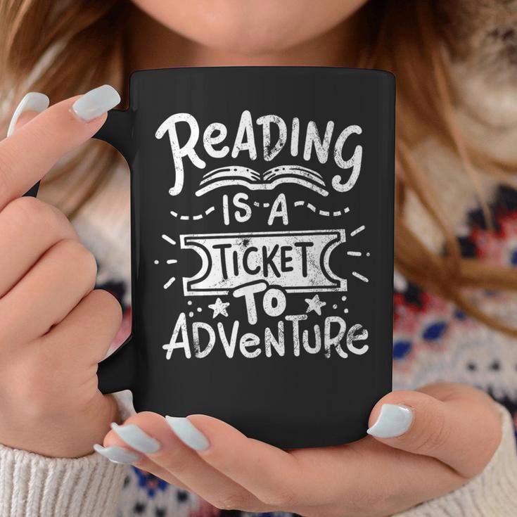 Reading Adventure Bookworm Book Graphic Print Coffee Mug Unique Gifts