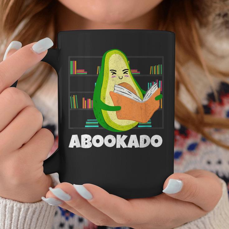Reading Avocado Book School Librarian Abookado Graphic Print Coffee Mug Unique Gifts