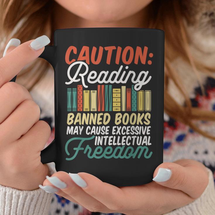 Reading Banned Books Cause Intellectual Freedom Graphic Print Coffee Mug Unique Gifts