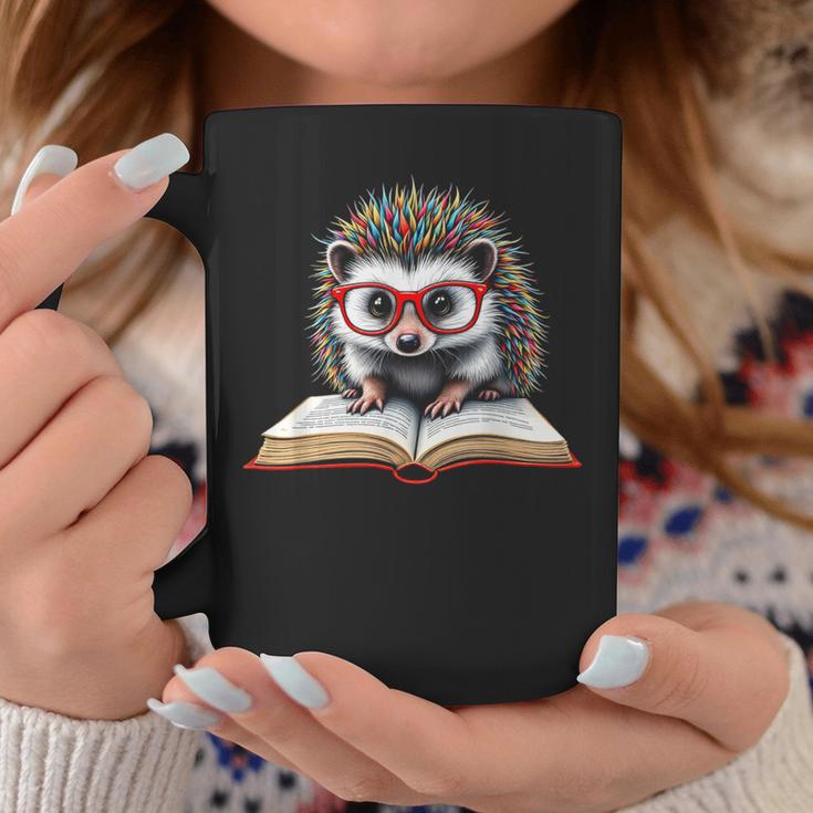 Reading Book Hedgehog Graphic Print Coffee Mug Unique Gifts Reading Book Hedgehog Graphic Print Coffee Mug Unique Gifts