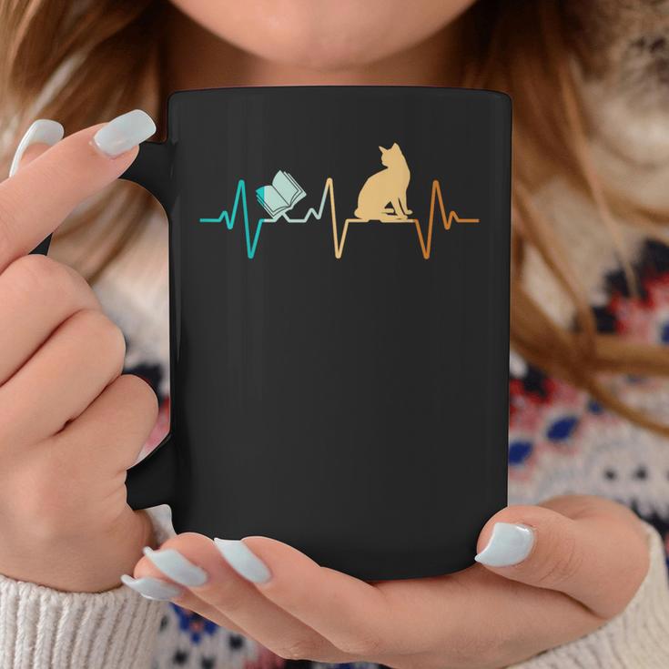 Reading Cat Heartbeat Book & Cat Lover Graphic Print Coffee Mug Unique Gifts Reading Cat Heartbeat Book & Cat Lover Graphic Print Coffee Mug Unique Gifts
