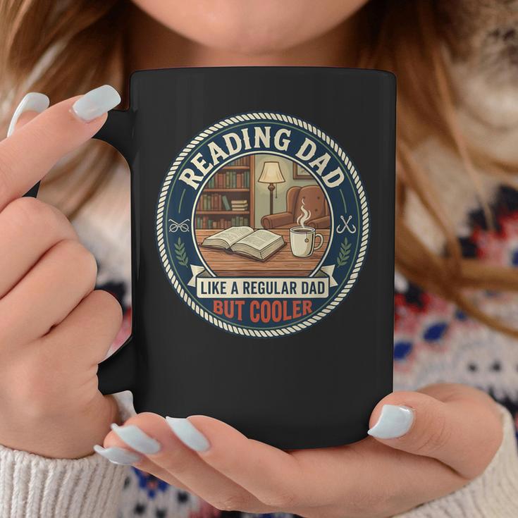 Reading Dad Books Coffee Library Relax Hobby Father's Day Graphic Print Coffee Mug Unique Gifts