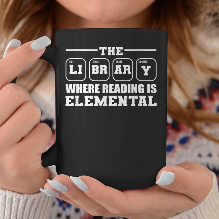 Reading Is Elemental Book Lover Graphic Print Coffee Mug Unique Gifts