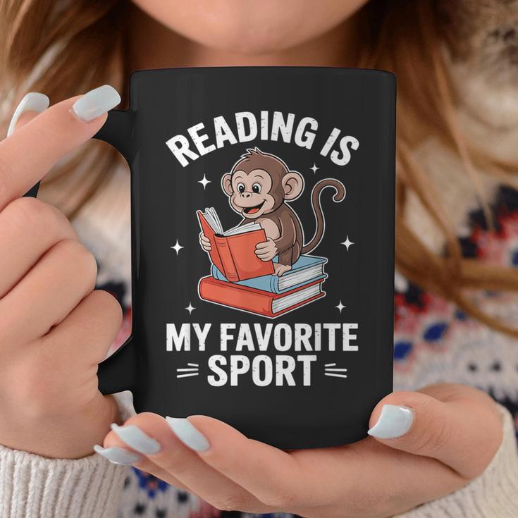 Reading Is My Favorite Sport Cute Monkey Reading Books Graphic Print Coffee Mug Unique Gifts Reading Is My Favorite Sport Cute Monkey Reading Books Graphic Print Coffee Mug Unique Gifts