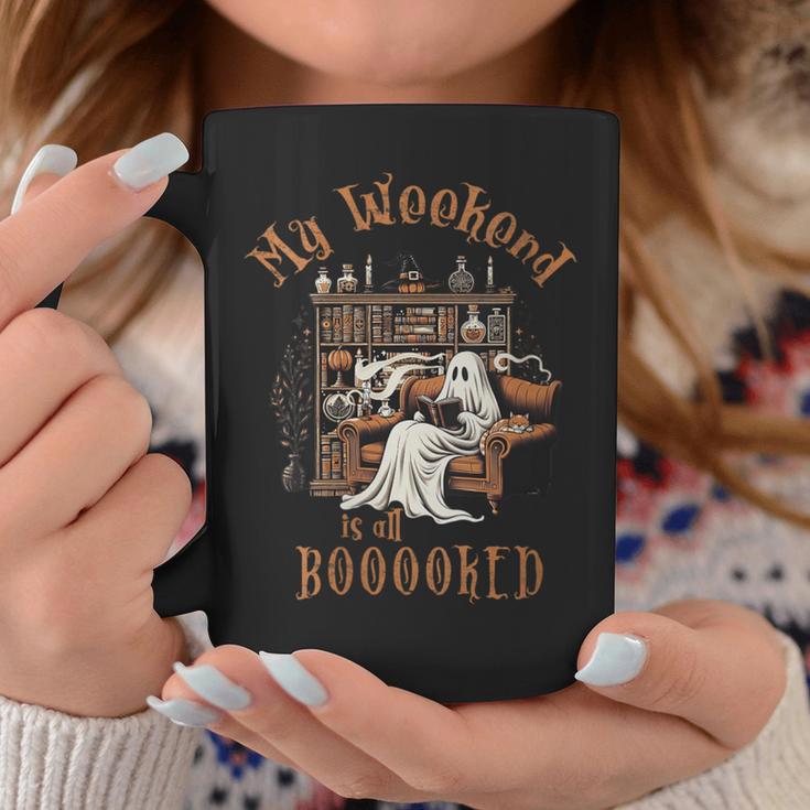 Reading Ghost Halloween Library Weekend Book Lovers Women Graphic Print Coffee Mug Unique Gifts