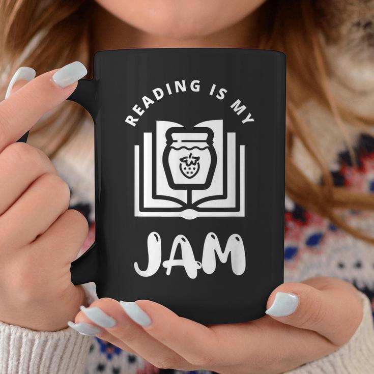 Reading Is My Jam Book Lover And Reading Teacher For Men Women Kids Graphic Print Coffee Mug Unique Gifts