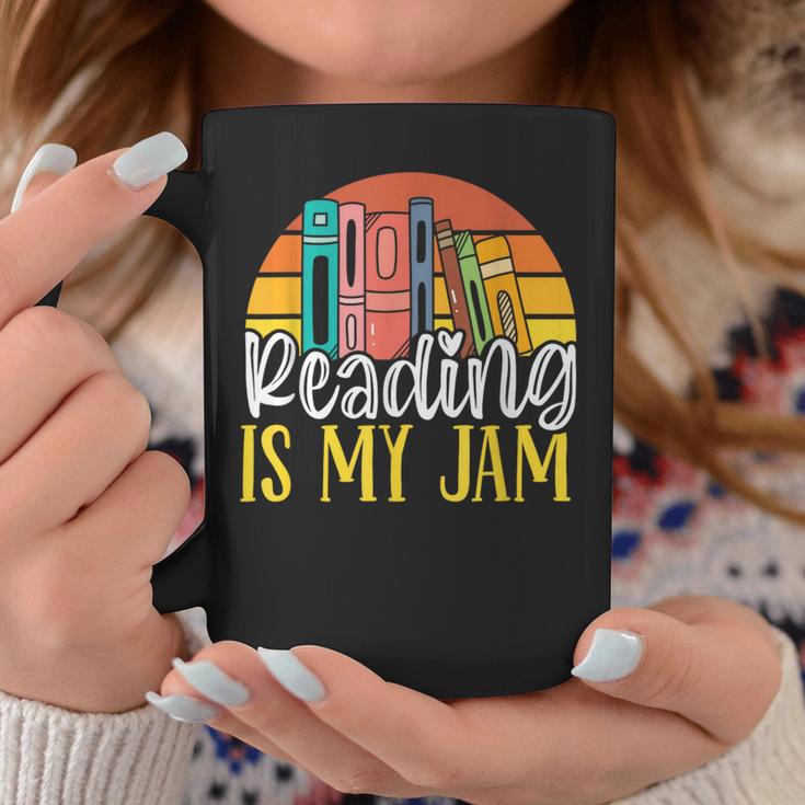 Reading Is My Jam Bookworm Book Reading Graphic Print Coffee Mug Unique Gifts