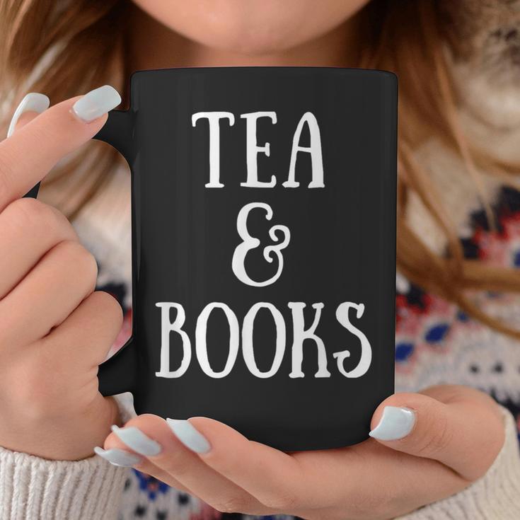 Reading Quote Tea & Books Reader Librarian Tea Drinker Graphic Print Coffee Mug Unique Gifts