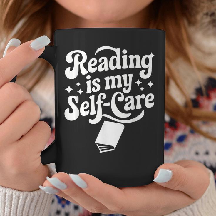 Reading Is My Self-Care Cozy Book Lover Tee Graphic Print Coffee Mug Unique Gifts