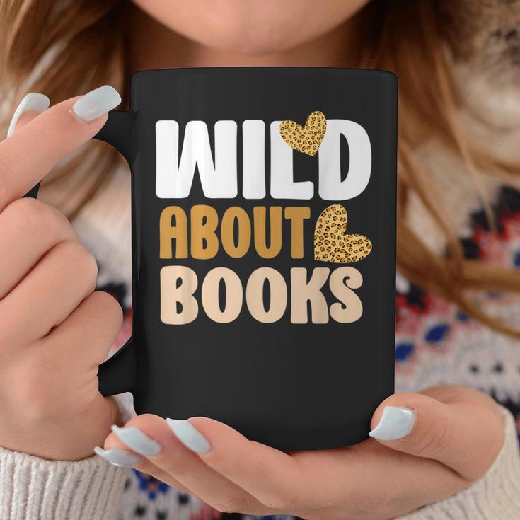 Reading Teacher Book Reader Student Leopard Wild About Books For Men Women Graphic Print Coffee Mug Unique Gifts