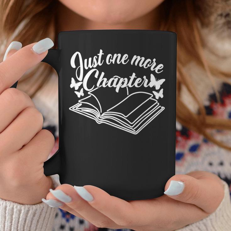 Reading Women Girls Book Lover Just One More Chapter Graphic Print Coffee Mug Unique Gifts