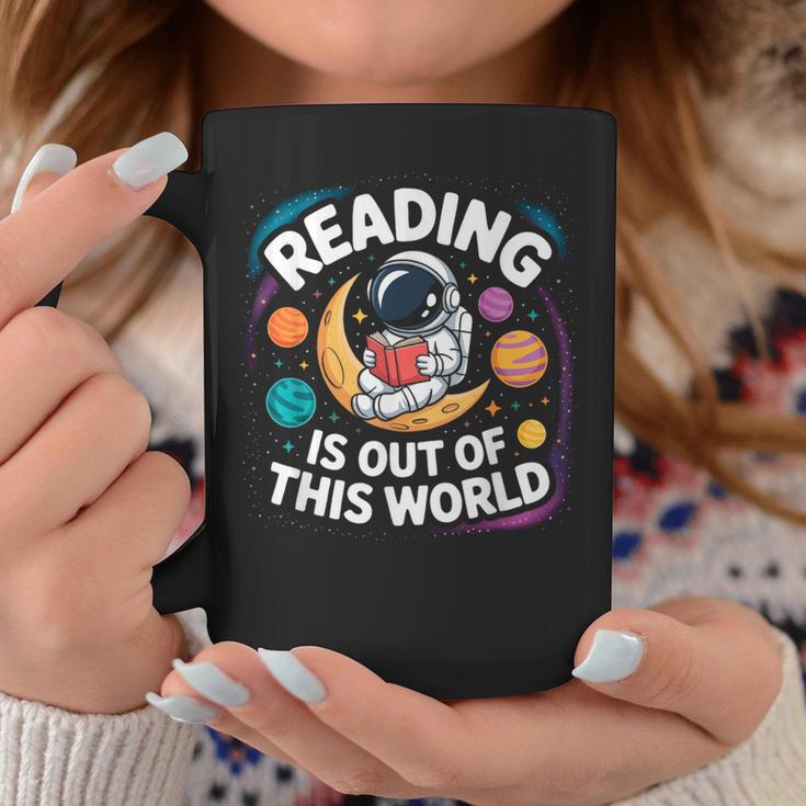 Reading Is Out Of This World Space Books Lover Graphic Print Coffee Mug Unique Gifts