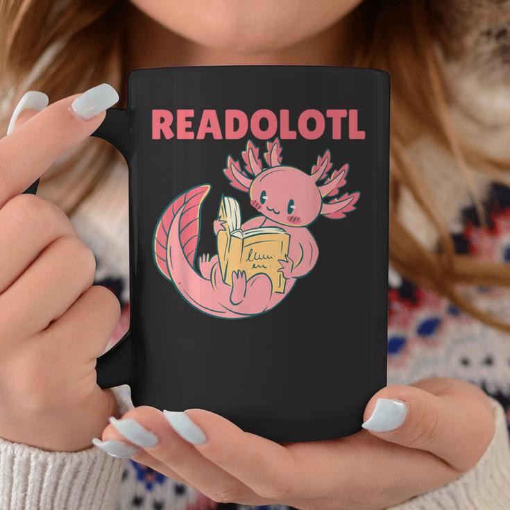 Readolotl An Axolotl That Read Many Books Axolotl Graphic Print Coffee Mug Unique Gifts