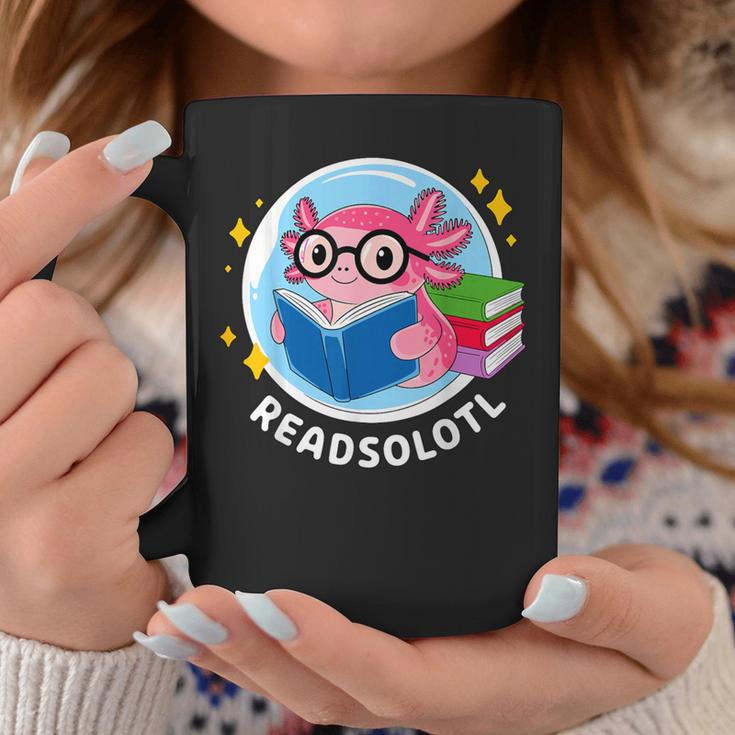Readsolotl Axolotl Reading Book Graphic Print Coffee Mug Unique Gifts