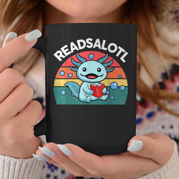 Readsolotl Read Book Axolotl Shirt Salamander Boys Girl Kids Graphic Print Coffee Mug Unique Gifts