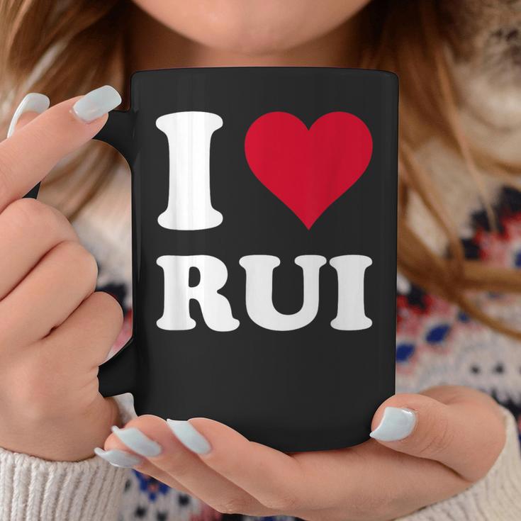 Red Heart I Love Rui コーヒーマグ 面白い贈り物