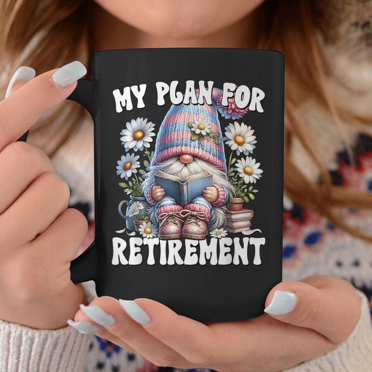 Retired Teacher Gnome Reading A Book Retirement Plan Graphic Print Coffee Mug Unique Gifts