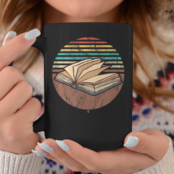 Retro Book Bookworm Book Lover Reader Reading Graphic Print Coffee Mug Unique Gifts