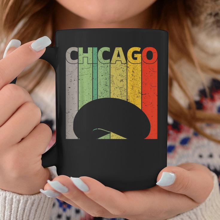 Retro Chicago Intage Chicago Bean Cloud Gate コーヒーマグ 面白い贈り物