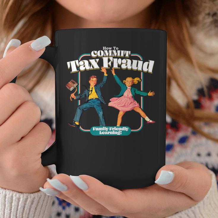 Retro Children's Book Learning Series How To Commit Tax Fraud Family Friendly Learning Graphic Print Coffee Mug Unique Gifts