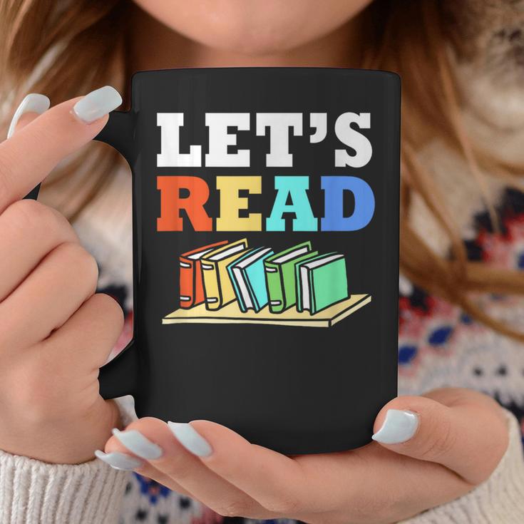 Retro Reading Teacher Book Lover Let's Read Graphic Print Coffee Mug Unique Gifts Retro Reading Teacher Book Lover Let's Read Graphic Print Coffee Mug Unique Gifts