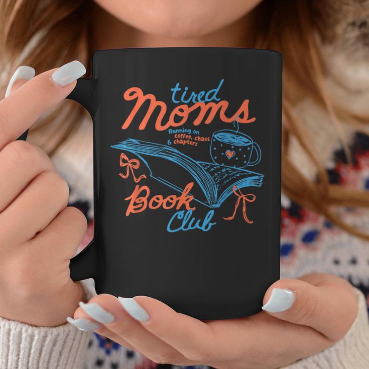 Retro Tired Moms Club Bookish Homebody Book Club Mom Women Graphic Print Coffee Mug Unique Gifts