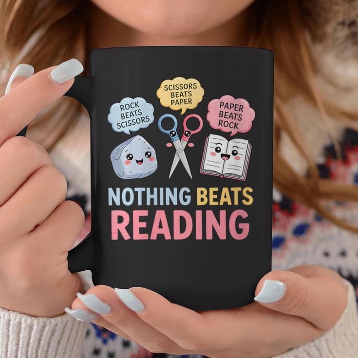 Rock Paper Scissors Nothing Beats Reading Book Lover Graphic Print Coffee Mug Unique Gifts Rock Paper Scissors Nothing Beats Reading Book Lover Graphic Print Coffee Mug Unique Gifts