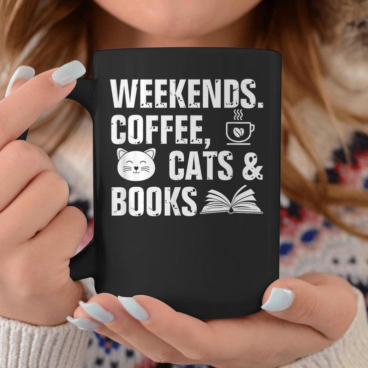 Weekends Coffee Cats And Books Graphic Print Coffee Mug Unique Gifts Weekends Coffee Cats And Books Graphic Print Coffee Mug Unique Gifts