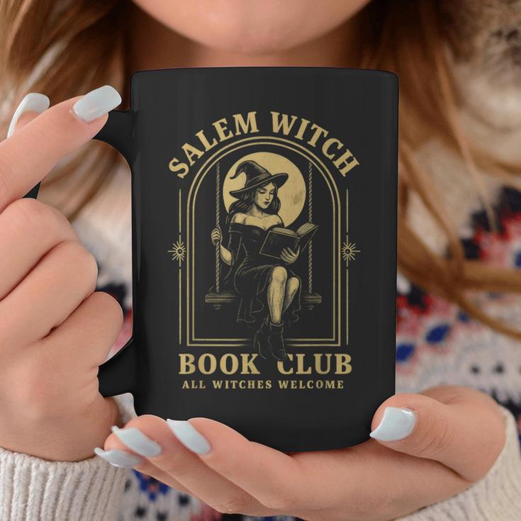 Salem Witch Book Club Bookish Halloween Full Moon Reader Graphic Print Coffee Mug Unique Gifts