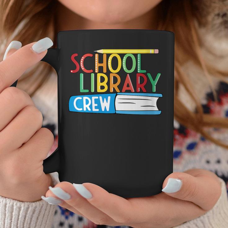School Library Crew Teacher School Librarian Read More Books Graphic Print Coffee Mug Unique Gifts