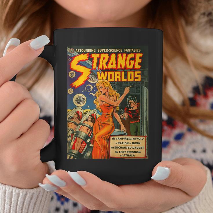 Sci Fi Pin Up Girl Science Fiction Vintage Horror Comic Book Graphic Print Coffee Mug Unique Gifts